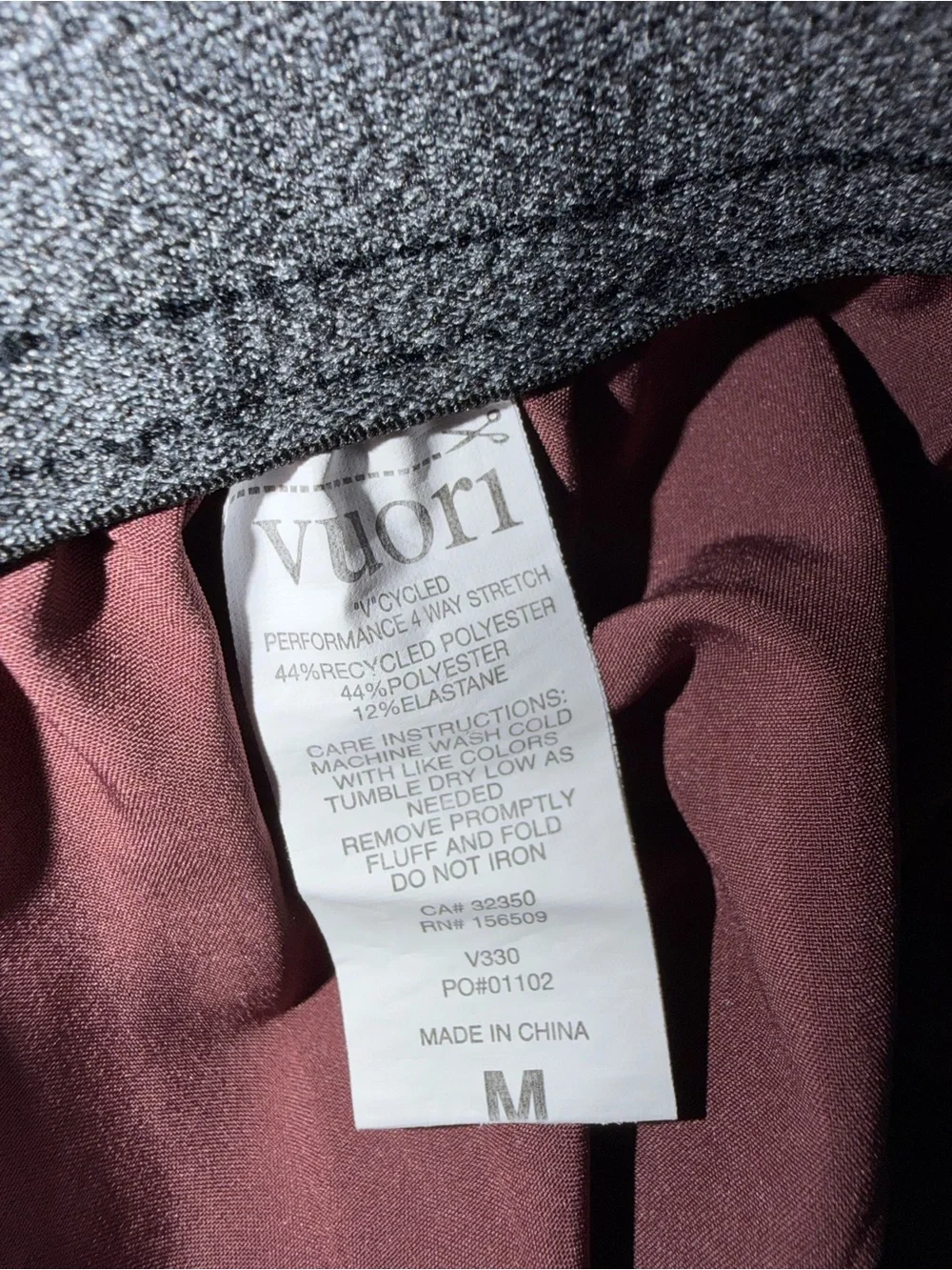 Vuori Banks Short Unlined 7” Men’s Medium Burgundy Athletic Performance Running